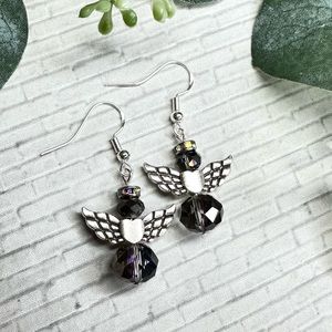 3/$18 Silver Angel Earrings